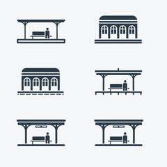 set of furniture icons