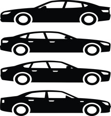 car silhouette vector illustration