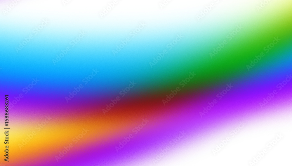 Poster abstract diagonal lines with vibrant color gradients and noise texture.