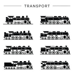 transportation icons set