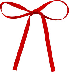 Red Festive Gift Ribbon Bow
