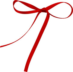 Red Festive Gift Ribbon Bow