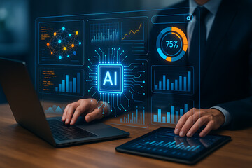 Artificial Intelligence Data Analytics Dashboard for Business Insights