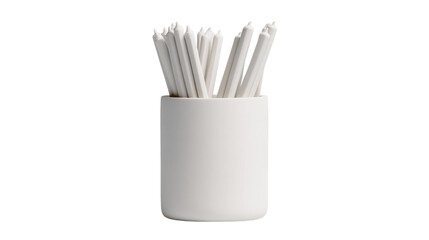 A matte silicone pen holder designed with sustainability in mind, white background --ar 16:9