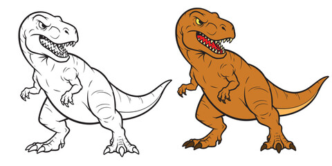 Monochromatic and Colored Versions of a Classic Dinosaur © SCCP