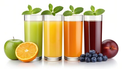 fruit juice and fruits