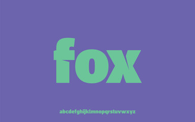 Alphabet Typography Bold, Playful Font on Purple Backdrop
