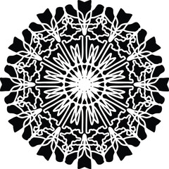 Mandala design vector for festive decoration invite