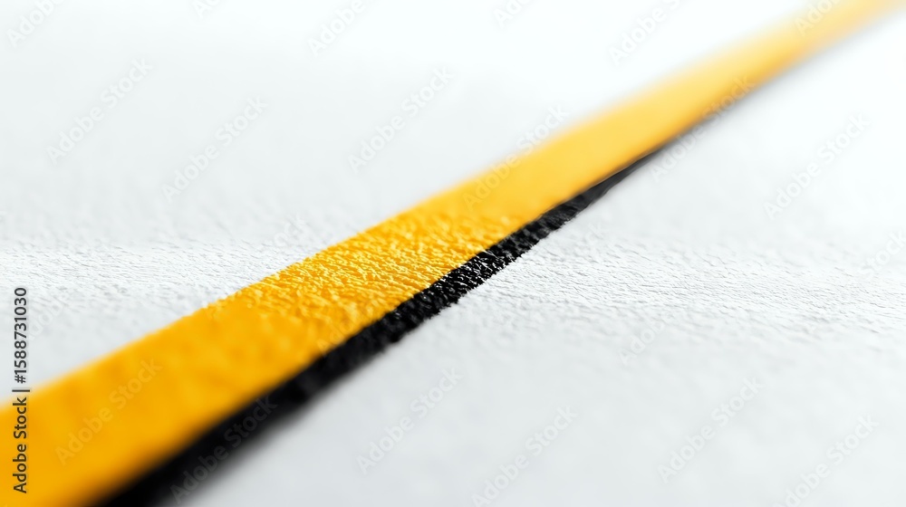 Poster diagonal yellow and black line pattern on white textured surface creates dynamic perspective and min