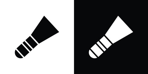Putty knife icon black flat pictogram. For graphic and web design.