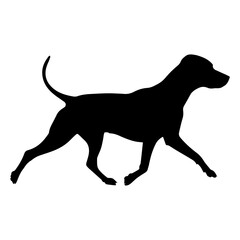 black dog silhouette