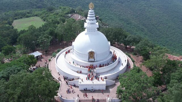 Vishwa Shanti Stupa, Rajgir, Nalanda, Bihar, India