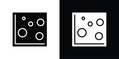 Heat Map icon black flat pictogram. For graphic and web design.
