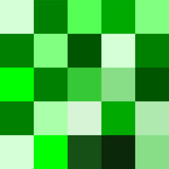 mosaic abstract background with green squares