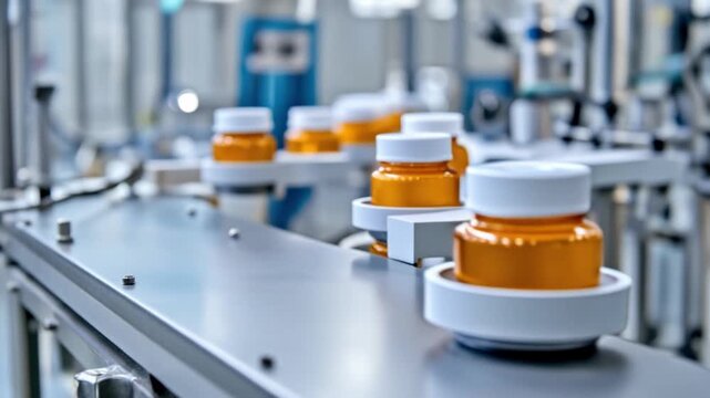 Pharmaceutical shipment logistic export import tax control conveyor belt ensures smooth trade and avoids conflict medicine