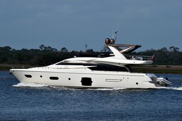 luxury yacht in the sea