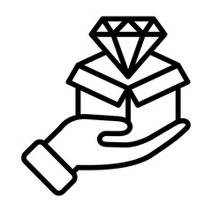 Value Proposition Icon Vector Illustration Line Version