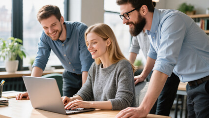 business people working together