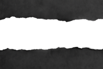 torn black pages with uneven texture edges. set of ripped black paper sheets png isolated on transparent background. document or newspaper mockup.	