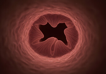 Naklejka premium Blood vessel cross section image