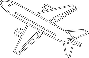 Airplane icon. Airplane icon vector. Flight transport symbol. Travel illustration. Holiday symbol. stock vector. Aircrafts flat style stock vector collection isolated on transparent background.