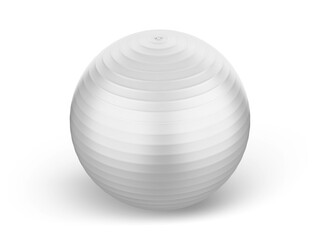 Dynamic yoga ball mockup for exercise and fitness branding and promotion, 3d illustration