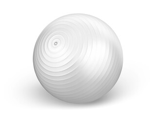 Dynamic yoga ball mockup for exercise and fitness branding and promotion, 3d illustration