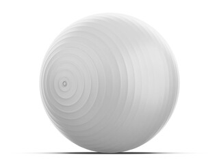 Dynamic yoga ball mockup for exercise and fitness branding and promotion, 3d illustration