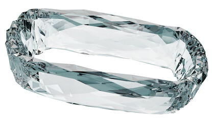 Ice loop 3D abstract shape