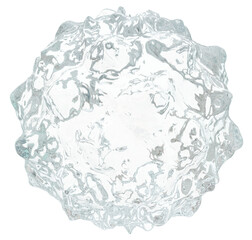 Ice texture sphere 3D abstract shape