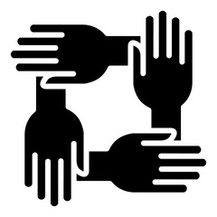 Obraz premium Team Building Icon Vector Illustration Glyph Version