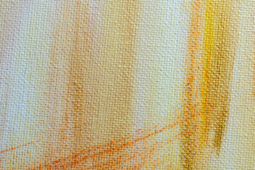 The texture of a canvas painting covered with oil paint