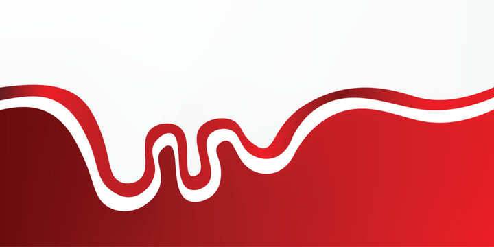 17 August 1945, Happy Indonesia Independent Day. Template of greeting card, banner with lettering of Dirgahayu Republik Indonesia. Waving Indonesia flags isolated on white background. vector illustrat