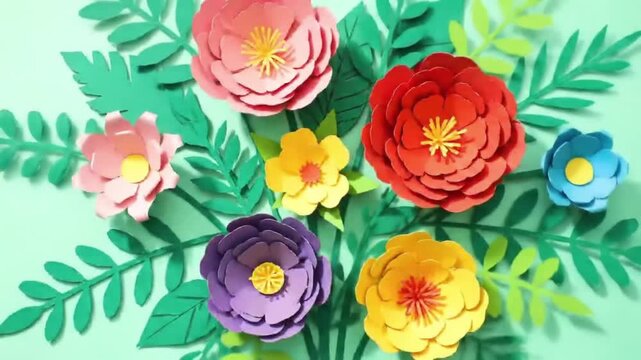 easter eggs and tulips