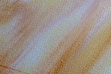 The texture of a canvas painting covered with oil paint