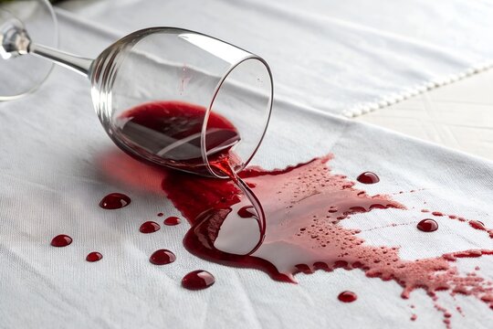 glass of red wine on a white background