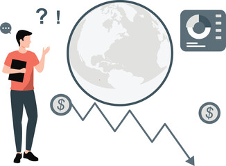 The boy could not understand loss in business everywhere.