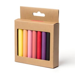 Box of Colorful Chalk Sticks