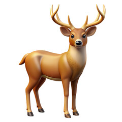 Fototapeta premium Realistic 3D Deer Render