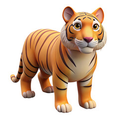 Obraz premium Realistic 3D Tiger Render