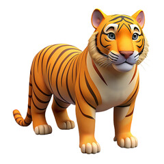 Obraz premium Realistic 3D Tiger Render