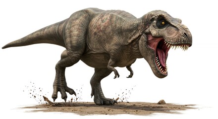 Fototapeta premium Tyrannosaurus rex illustration prehistoric dinosaur