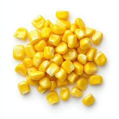 Fototapeta premium Sweetcorn kernels, a pile of fresh yellow corn.