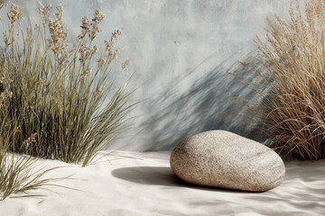 photorealistic ultraminimalist design featuring natural elements perfect for modern websites homepage