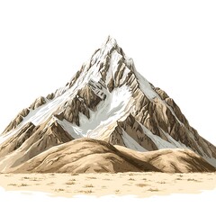Majestic Snow Capped Mountain Peak Majestic Snow Capped Mountain Peak.