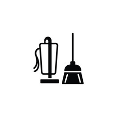 Vacuum Cleaner Icon Set with Modern Housekeeping Glyph Icons