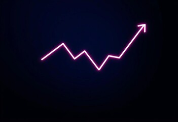 Thin line icon depicting a downward trending graph symbolizing economic crisis, financial downturn, and investment loss,  white background,  devaluation