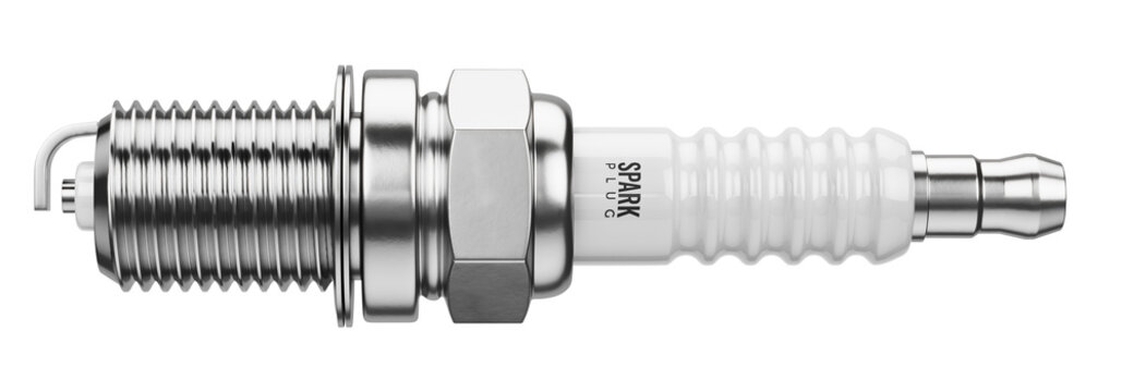 Spark plug isolated on white background