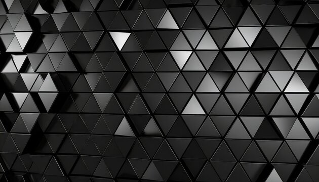 Abstract geometric pattern of dark triangles (1)