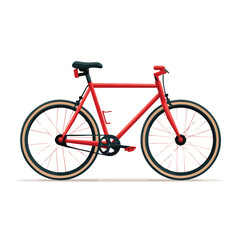 bike isolated in White